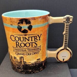 Country Roots Tennessee Grand Ole Opry Souvenir Coffee Mug.